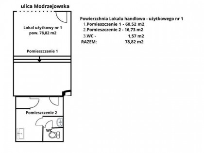 Lokal handlowo usługowy 79m2 ul. Modrzejowska 22