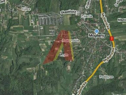 Działka budowlana  gm. Mogilany