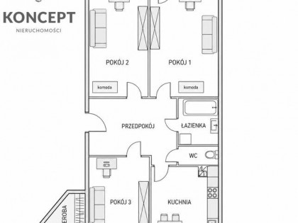 3 osobne pokoje | balkon | tramawaj | blisko centrum i Odra