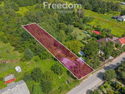 Działka 1200m2 zabudowana domem Runów gm.Piaseczno