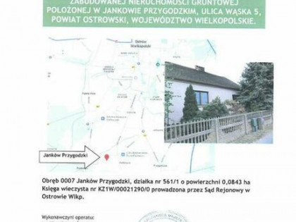 Nieruchomość zabudowana w Jankowie Przygodzkim