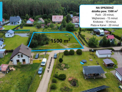 Działka budowlana Domatówko gm. Puck, Graniczna