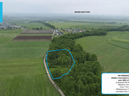 Działka budowlana Werblinia gm. Puck, Leśna