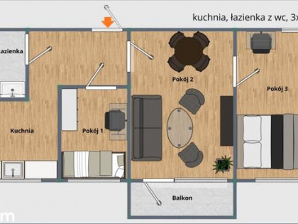 3 pokoje+balkon - ul.Gagarina 31 Chorzów Batory