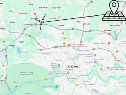 Działka budowlana 19,5 ar – Modlnica / MN1