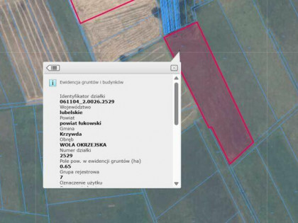 Łąka torfowa 0,65 ha koszona dobrze utrzymana na sprzedaż