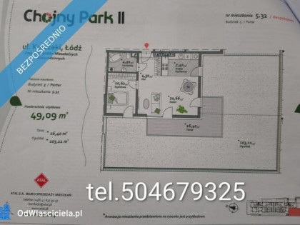Sąsiedzka 7 Łódź 2pokoje, ogródek, taras, garaż, komórka
