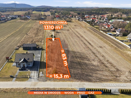 Działka Zrębice ul. Granitowa