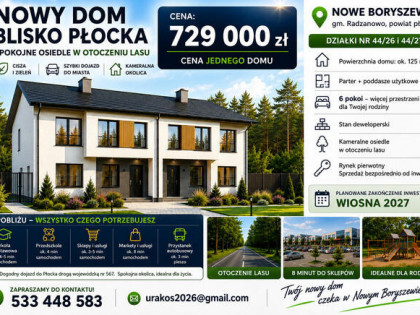 Nowy dom blisko Płocka