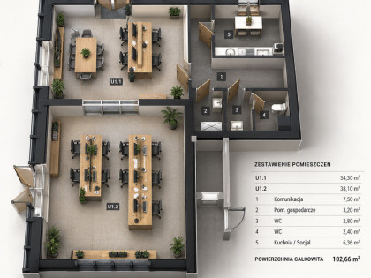 CARPATIA - Lokal 103 m² - parter+szklana witryna