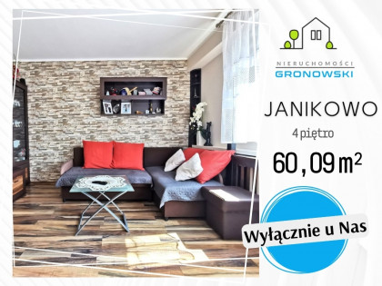 60,09 m² wygody w JANIKOWIE | 3 pokoje gotowe do zamieszkania!