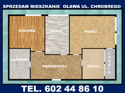 Mieszkanie Oława 3 pokoje do zamieszkania