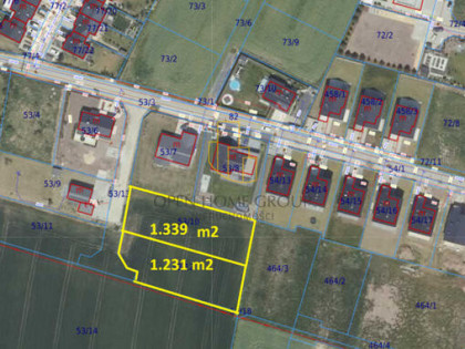 Tyniec Mały, działka budowlana 1231 m2, media