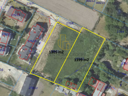 Żerniki Wrocławskie, działka budowlana 1305 m2