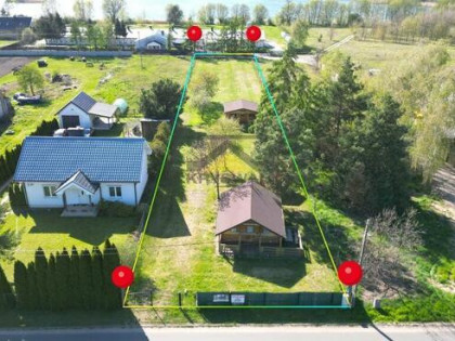 Uzbrojona działka z domkami przy jeziorze!2000 m2
