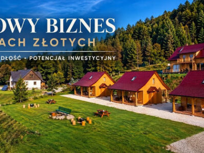 Posiadłość z bali z 3 domkami i gotowym biznesem