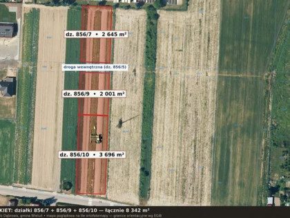 8 342 m² (0,8342 ha) gotowy teren inwestycyjny - Wieluń