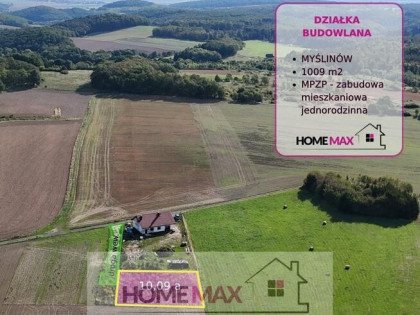Działka budowlana Myślinów gm. Męcinka