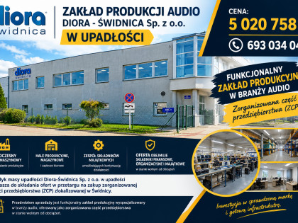 Zakład produkcji audio, Diora - Świdnica Sp. z o.o. w upadłości