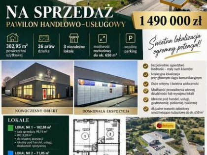 NA SPRZEDAŻ PAWILON HANDLOWO-USŁUGOWY OBRZYCKO