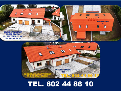 Mieszkanie 4 pokoje wysoki standard deweloperski Stanowice k/ Oławy