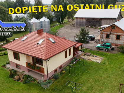 Gotowe gospodarstwo 1,09 ha – dom po remoncie, zabudowania,