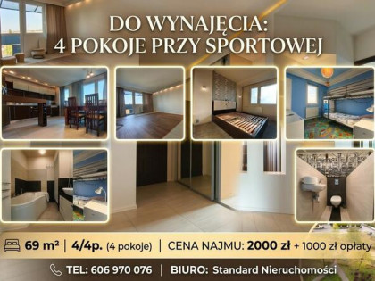 4 pokojowe z dużym balkonem w dzielnicy Wrzosowiak