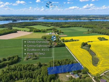 Działka budowlana Ostrowite gm. Dąbrówno