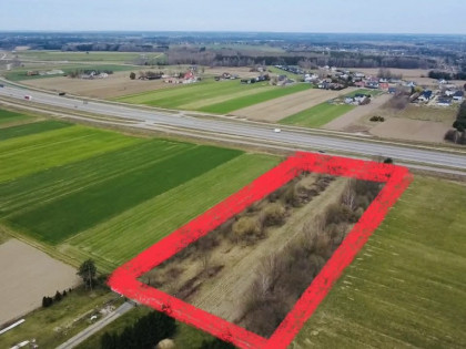 Działka inwestycyjna, bezpośrednio przy A2/DK63