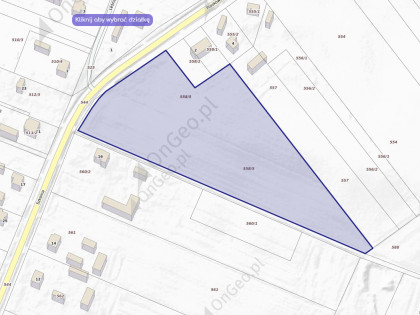 Na sprzedaż działka rolna o powierzchni 2,04 ha (20 390 m²)