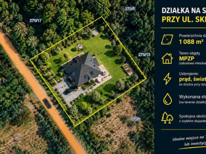 Piękna zadrzewiona działka w Choroszczy 1088m2