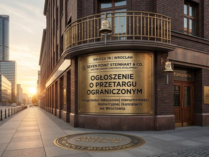 CENTER OF THE BUSINESS GALAXY – WROCŁAW, UL. KRUCZA 78? Lokal „Non Plus Ultra” na Nowym Manhattanie Wrocławia (Parter, 65 m², Róg ul. Wróbla)To nie jest oferta dla ludzi