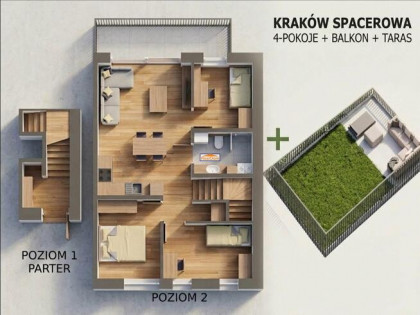 Mieszkanie Kraków Dębniki, Spacerowa
