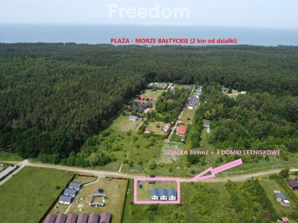 Jarosławiec, Rusinowo, Działka 869m2, 3 Domki, Inwestycja