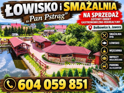 Łowisko i smażalnia &bdquo;Pan Pstrąg&rdquo; na sprzedaż