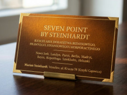 SEVEN POINT BY STEINHART What's up ? Krucza 78 ?KOMUNIKAT PRASOWY / INFORMACJA HANDLOWA Dla natychmiastowej publikacji Monolit Operacyjny na Nowym Manhattanie. Legendarna Krucza 78 we Wrocławiu
