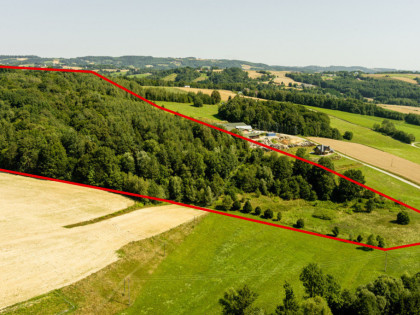 Działka budowlana 25 arów + 4 ha ziemi rolnej – Joniny