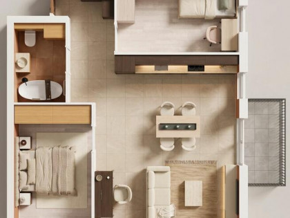 Dąbrowa Tarnowska, 60,3 m², 4 pokoje, balkon, bezpośrednio