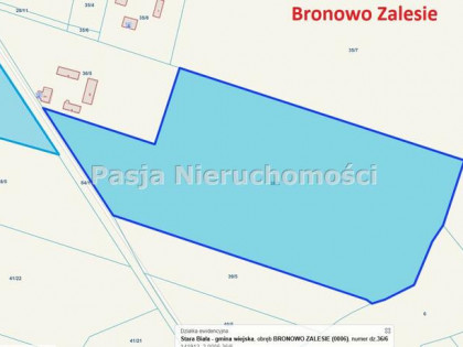 Działka Bronowo-Zalesie gm. Stara Biała