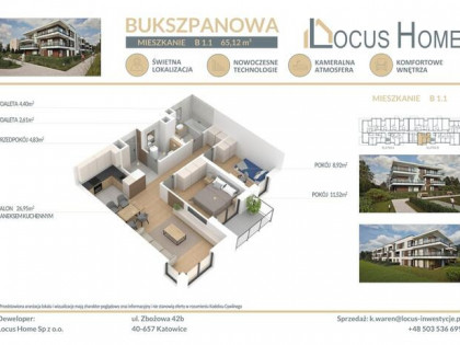 Mieszkanie 3-pokojowe Katowice ulica Bukszpanowa