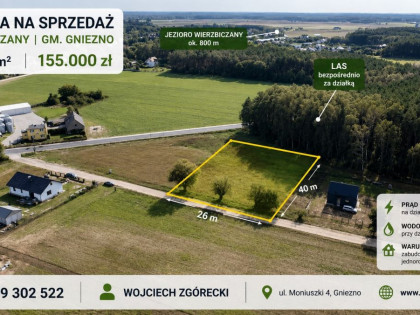 Działka Wierzbiczany ul.  