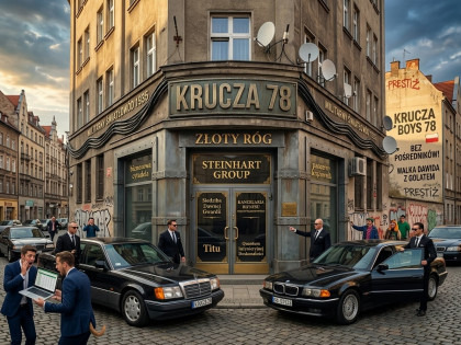 Sprzedam Monopol na frazę KRUCZA 78  z lokalem biurowym KANCELARIĘ  pod Dwoma Zegarami na złotym Rogu  Seven Point by Steinhart