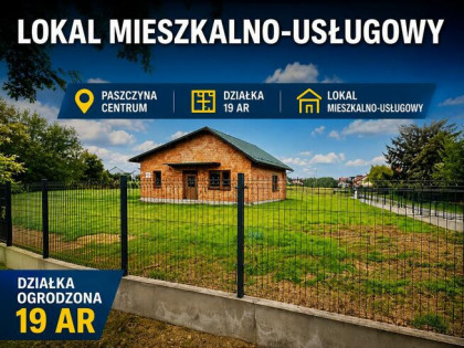DOM lub BIZNES 173 m² + 19 arów 2 wjazdy przy drodze głównej