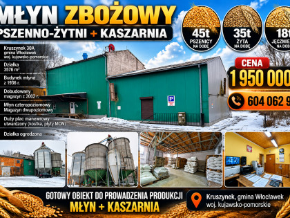 Młyn Zbożowy pszenno-żytni + kaszarnia