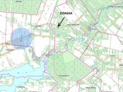 Sprzedam działkę budowlaną z laskiem sosnowym – Godów 6000M2