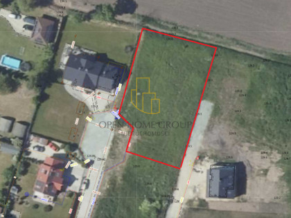 Żórawina, działka budowlana 1531 m2, media
