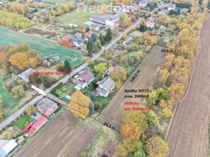 Działka budowlana 2600 m² z WZ Miłków