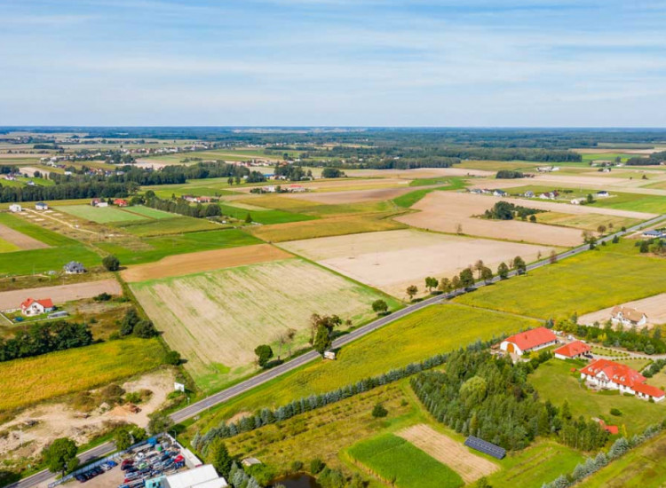 Działka rolna o powierzchni 16,1316 ha z podziałem geodezyjnym pod działki budowlane Sokołów Podlaski