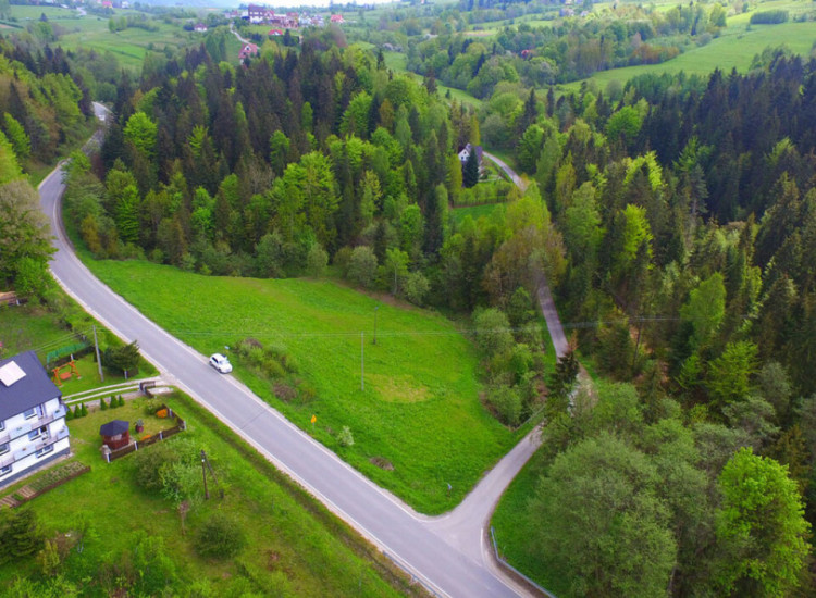 Działka budowlana 41 ar Zalesie | gmina Kamienica Kamienica