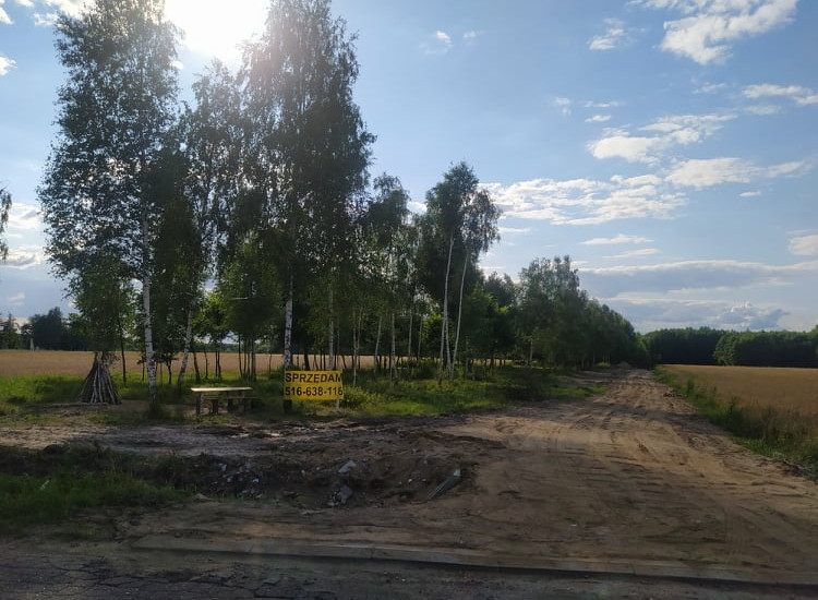 Działka budowlana 65 km od W-wy blisko zalewu i lasu cisza-s Nowe Miasto